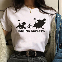 Load image into Gallery viewer, The Lion King Hakuna Matata t shirt harajuku women ulzzang tshirt 90s Summer print top tee t-shirt funny Casual female Homme