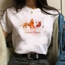 Load image into Gallery viewer, The Lion King Hakuna Matata t shirt harajuku women ulzzang tshirt 90s Summer print top tee t-shirt funny Casual female Homme