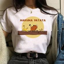 Load image into Gallery viewer, The Lion King Hakuna Matata t shirt harajuku women ulzzang tshirt 90s Summer print top tee t-shirt funny Casual female Homme