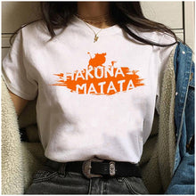 Load image into Gallery viewer, The Lion King Hakuna Matata t shirt harajuku women ulzzang tshirt 90s Summer print top tee t-shirt funny Casual female Homme