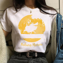 Load image into Gallery viewer, The Lion King Hakuna Matata t shirt harajuku women ulzzang tshirt 90s Summer print top tee t-shirt funny Casual female Homme