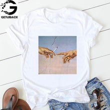 Load image into Gallery viewer, 2019 Tees Women T Shirt Print Letter T-shirt Casual White Black Pink Short Sleeve Cotton Tops Summer Brand clothing