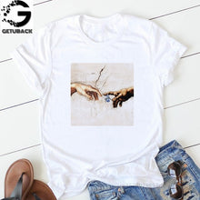 Load image into Gallery viewer, 2019 Tees Women T Shirt Print Letter T-shirt Casual White Black Pink Short Sleeve Cotton Tops Summer Brand clothing