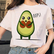 Load image into Gallery viewer, Fashion avocado tshirt women clothes new harajuku grunge femme tee shirt kawaii 90s Graphic t shirt funny vegan female t-shirt