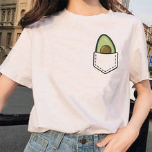 Load image into Gallery viewer, Fashion avocado tshirt women clothes new harajuku grunge femme tee shirt kawaii 90s Graphic t shirt funny vegan female t-shirt