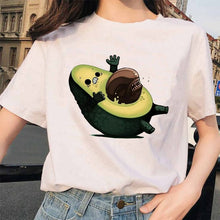 Load image into Gallery viewer, Fashion avocado tshirt women clothes new harajuku grunge femme tee shirt kawaii 90s Graphic t shirt funny vegan female t-shirt