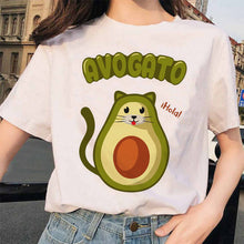 Load image into Gallery viewer, Fashion avocado tshirt women clothes new harajuku grunge femme tee shirt kawaii 90s Graphic t shirt funny vegan female t-shirt