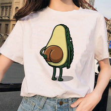 Load image into Gallery viewer, Fashion avocado tshirt women clothes new harajuku grunge femme tee shirt kawaii 90s Graphic t shirt funny vegan female t-shirt