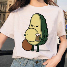 Load image into Gallery viewer, Fashion avocado tshirt women clothes new harajuku grunge femme tee shirt kawaii 90s Graphic t shirt funny vegan female t-shirt