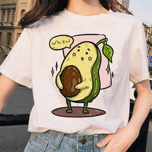 Load image into Gallery viewer, Fashion avocado tshirt women clothes new harajuku grunge femme tee shirt kawaii 90s Graphic t shirt funny vegan female t-shirt